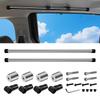 Vevesoas of Car Roof Rack Side Left and Right Set with Erector for Minivans and Compact Made of Stainless Steel and Comfortable for Hanging Clothes