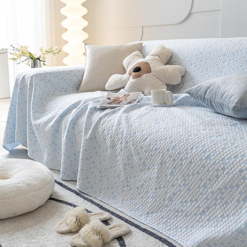 Cool Summer Sofa Cover With Arm For Leather Couch Non Slip Modern Sofa Throw Towel Furniture Protector L Shape