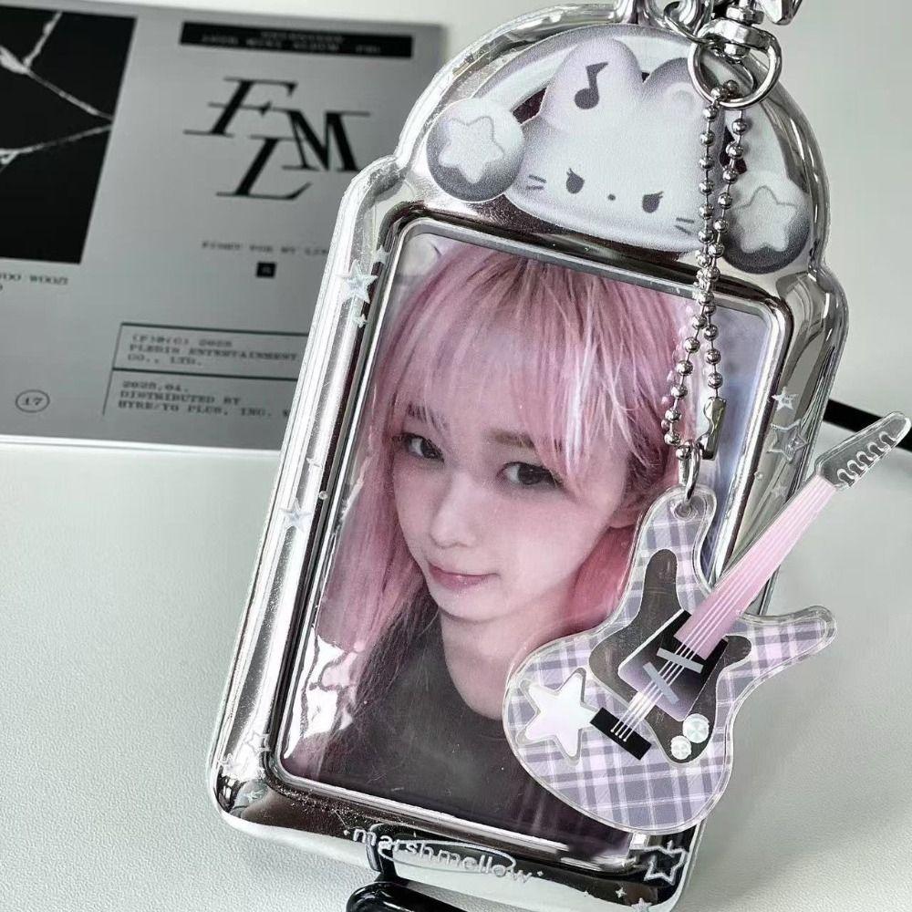 Gift 3 Inch Photocard Holder Transparent PVC Idol Photo Protective Case Rock Kitten Student ID Card Cover Card Decoration