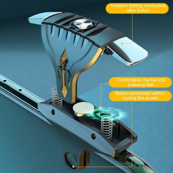 2Pcs F01 Metal Games Trigger Controller Buttons Mobile Gamepad for PUBG