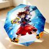 Keyblade Warrior 8 Ribs 3Fold Black Glue Uv Protection Umbrella Sun Protection Rainproof Compact Folding Umbrella For Travel Daily Use C9241010