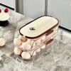 Household Automatic Scrolling Egg Rack Holder Refrigerator Organizer  Kitchen Dedicated