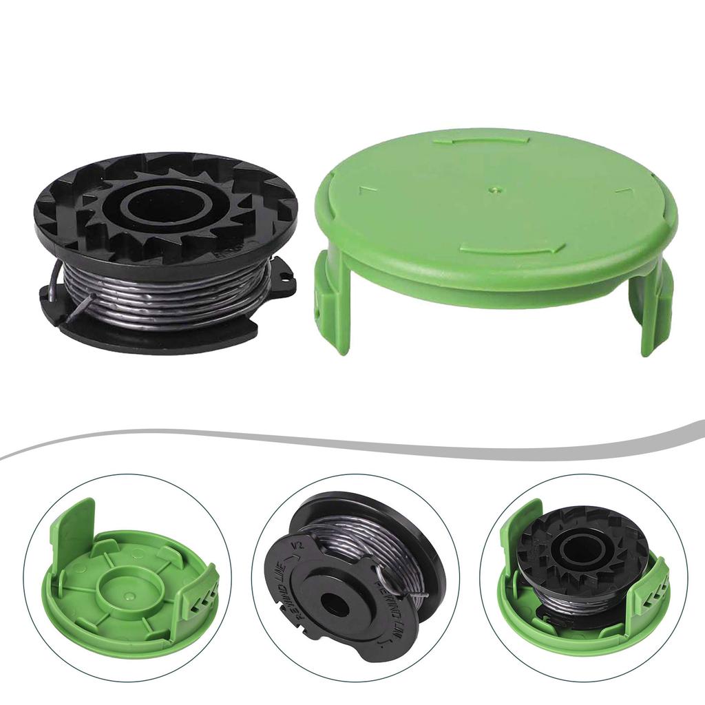 Trimmer Line Spool and Cover Cap for Greenworks 21287 1 5mm Diameter 6m Length for Enhanced Cutting Efficiency