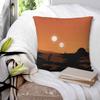 Tatooine Double Sunset All The Way Pillowcase Polyester Linen Velvet Printed Zip Decor Throw Pillow Case Home Cushion Cover 18"
