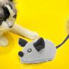 Cat Toy Rechargeable LED Interactive Simulation Mouse Toy Realistic Moving Mouse with Feather