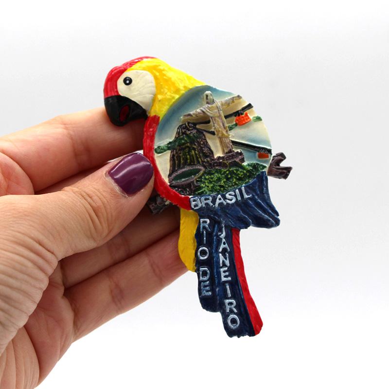 Бразилия туристическая достопримечательность сувенир 3D магниты на холодильник наклеенные на холодильник Мост Золотые Ворота Таиланд Париж Монако мировой турист