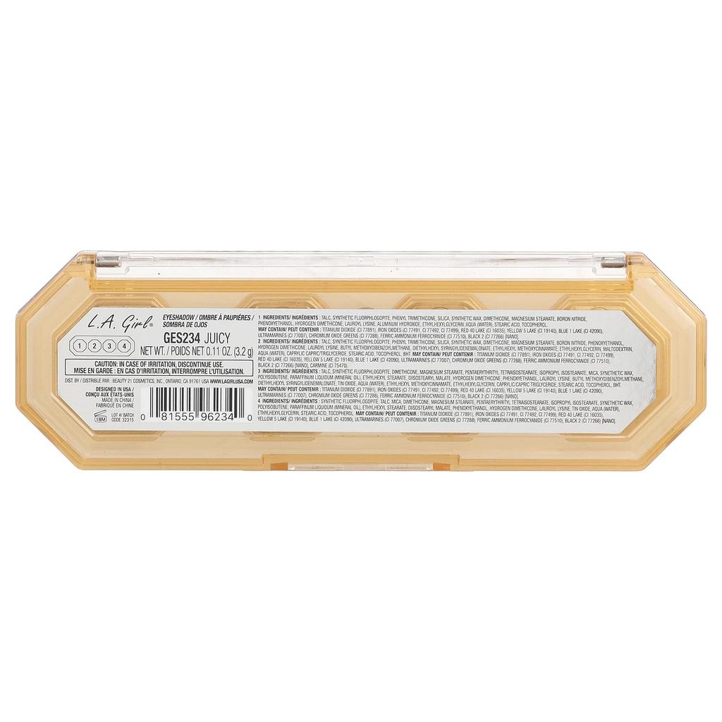 L.A. Girl Палетка теней для век 4-Play, GES234 Juicy, 3,2 г (0,11 унции)