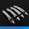 Carbon Fiber Chrome Car Side Door Handle Cover Sticker Styling Accessories For Honda Accord 9th 2013 2014 2015 2016