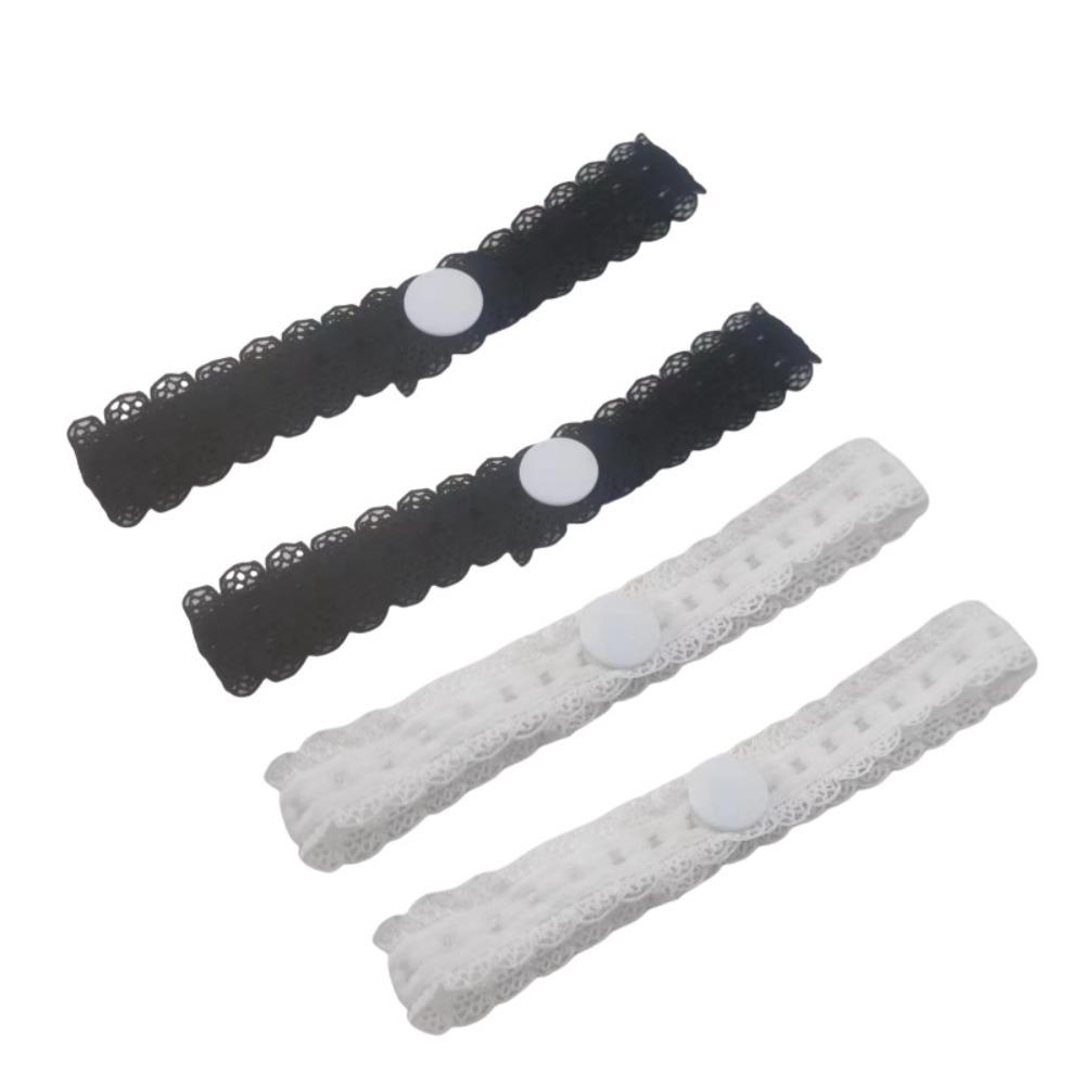 2Pcs Elastic Shirt Sleeve Holders Lace Stretch Cuff Fasteners Fashion Shorten Sleeve Length