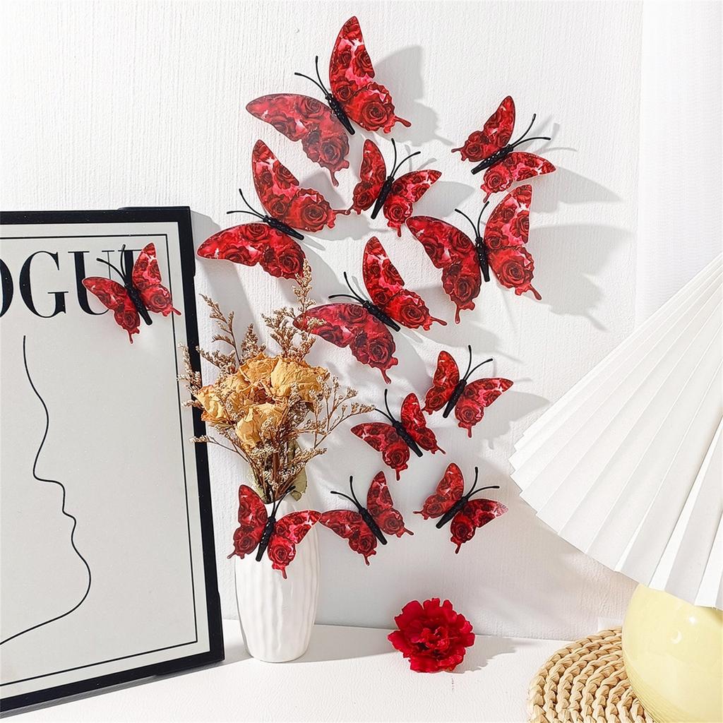 Three Dimensional Butterfly Stickers For Living Room Background Wall DIY Home Decoration Wall Stickers