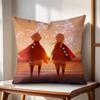 Game Sky ChilDRen of the LLight Cushion Cover Natural Linen Organic Fabric DoubleSided Printing Couch Pillow Covers Home Decor