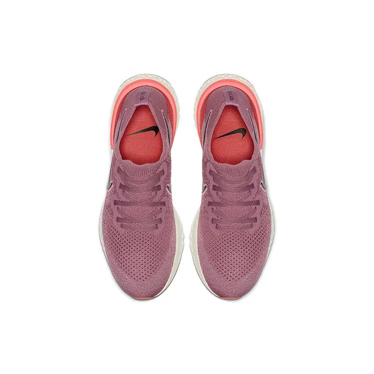 Nike Womens Epic React Flyknit 2 'Plum Dust' (women's sizes) Plum Dust / Plum Dust-Ember Glow-Bleached Coral-Black-Barely Grey Running Shoes