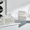 Прямоугольная акриловая коробка для салфеток, украшение для дома, художественная коробка для салфеток, гостиная, обеденный стол, коробка для хранения салфеток, украшение