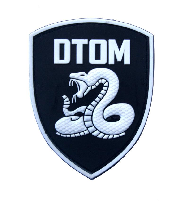 Моральный патч Gadsden Snake DTOM - ПВХ Велкро на липучке