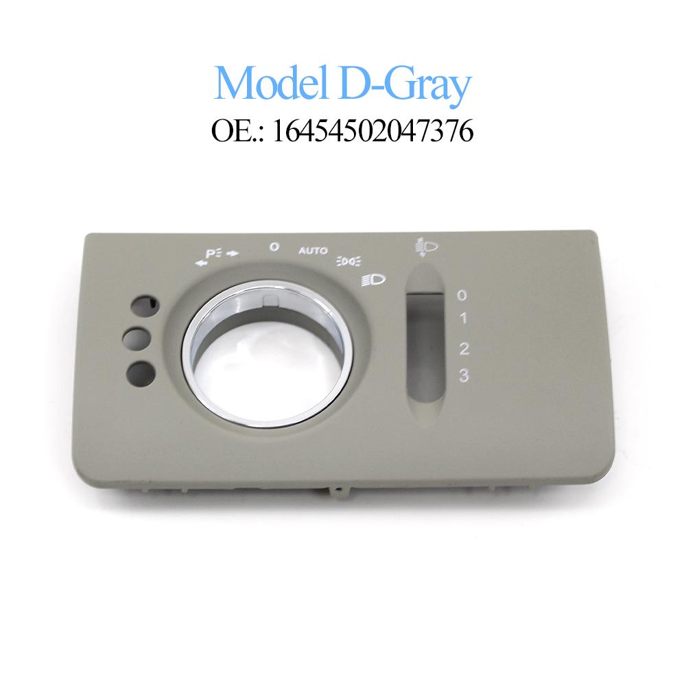 LHD Upgraded Car Interior Dashboard Headlight Switch Button Panel Trim Head Lamp Replacement For Benz ML GL W164 X164 300 350