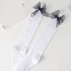 Bow Tube Socks Women's Spring and Autumn Black and White JK Lolita Calf Socks Japanese Girls College Style Knee Socks