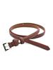Women's leather belt 1.3 x 105 cm Weatro Black zhin-kit-13k-0060