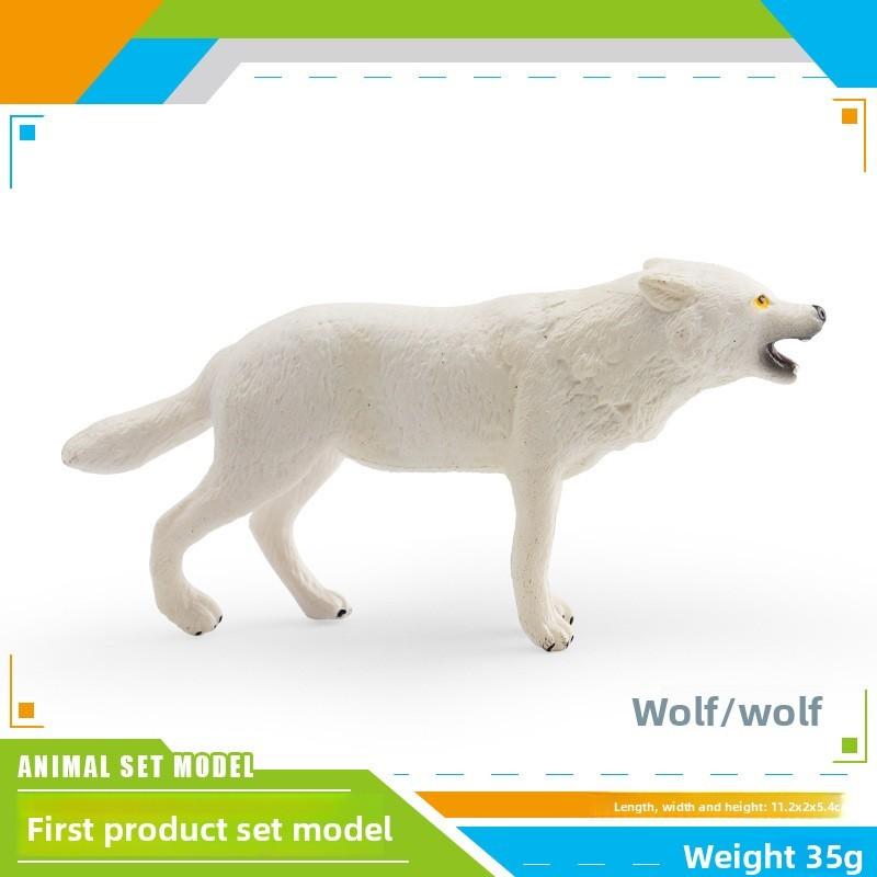 Natureinspired Animal Pvc Models Collection With Standing Wolf Figures For Childrens Toys