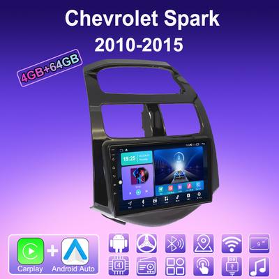 2 DIN Android Carplay автомобильное радио для Chevrolet Spark 2010-2015 мультимедийный проигрыватель головное устройство стерео GPS навигация BT WIFI 4+64 ГБ