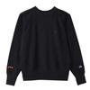 Champion Reverse Crew Neck Long Round Size Small Weave® Sweatshirt, Sleeve, Neck, One-Point Logo, C3-Y016, Men's, Black,