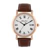 Городские кварцевые мужские часы с кожаным ремешком и белым циферблатом HB611251PBR