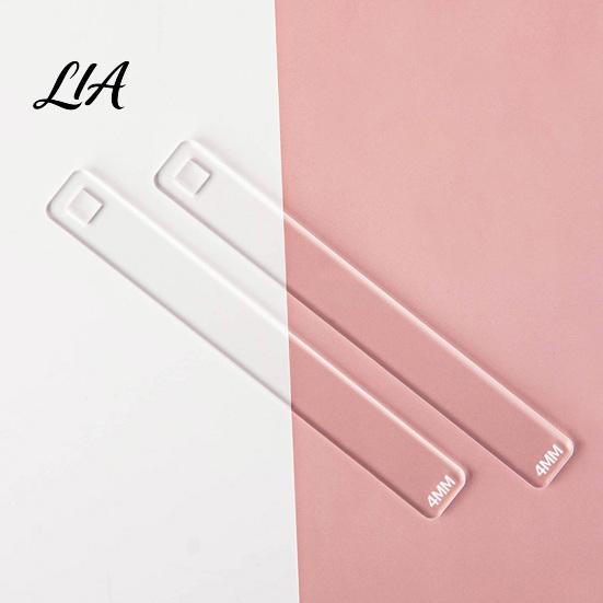 DIY Earring Making Supplies 1 Pair Acrylic Polymer Clay Depth Guide, 2/3/4/5/6mm Pottery Rolling Pin Transparent Rulers Thickness Ruler