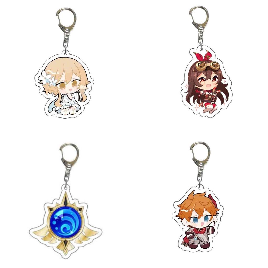 Яркий мультяшный брелок со сплавной силиконовой цепочкой для детей и фанатов