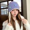 Windproof Beanie Cap for Women Ear Protection Pullover Caps Trapper Hats  for Outdoor Activities