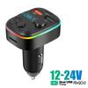 C4 Автомобильный Bluetooth 5.0 FM-передатчик Handsfree автомобильный комплект с PD 20 Вт Type-C Dual USB 3.4A быстрое зарядное устройство с подсветкой