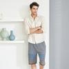 L Affair Men S traditionaL viScoSe ShortS bLue Brown Lmpfd152 Bu
