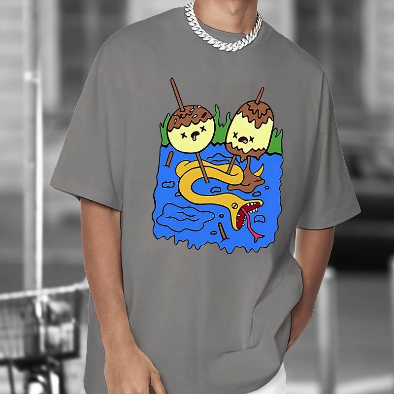 Мужская черная футболка, Время приключений Принцесса Баблгам Рок Джейк и Финн Принт - Повседневный уличный стиль Мужская летняя футболка