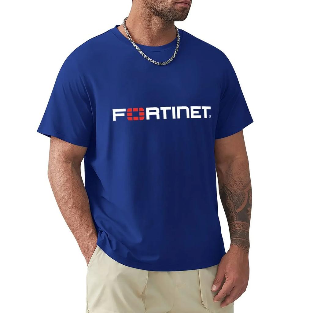Логотип FORTINET Футболка тяжеловесы милые топы мужские смешные футболки