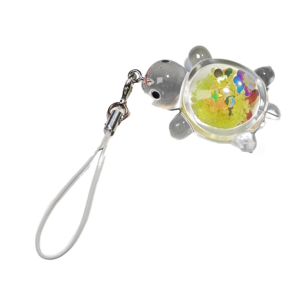 Прозрачный брелок для телефона в виде черепахи, подвеска, подвеска, маленькая черепаха, ремешок для телефона, подарок для девочки