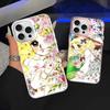 Манга Конфетка Для IPhone 17 16 15 14 13 12 11 Pro Max Plus Матовый Цветной Задний Чехол для Телефона