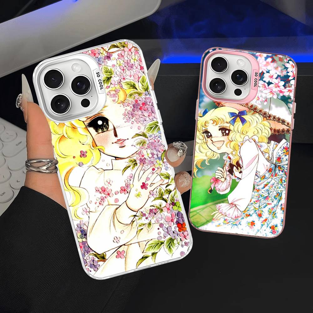 Манга Конфетка Для IPhone 17 16 15 14 13 12 11 Pro Max Plus Матовый Цветной Задний Чехол для Телефона