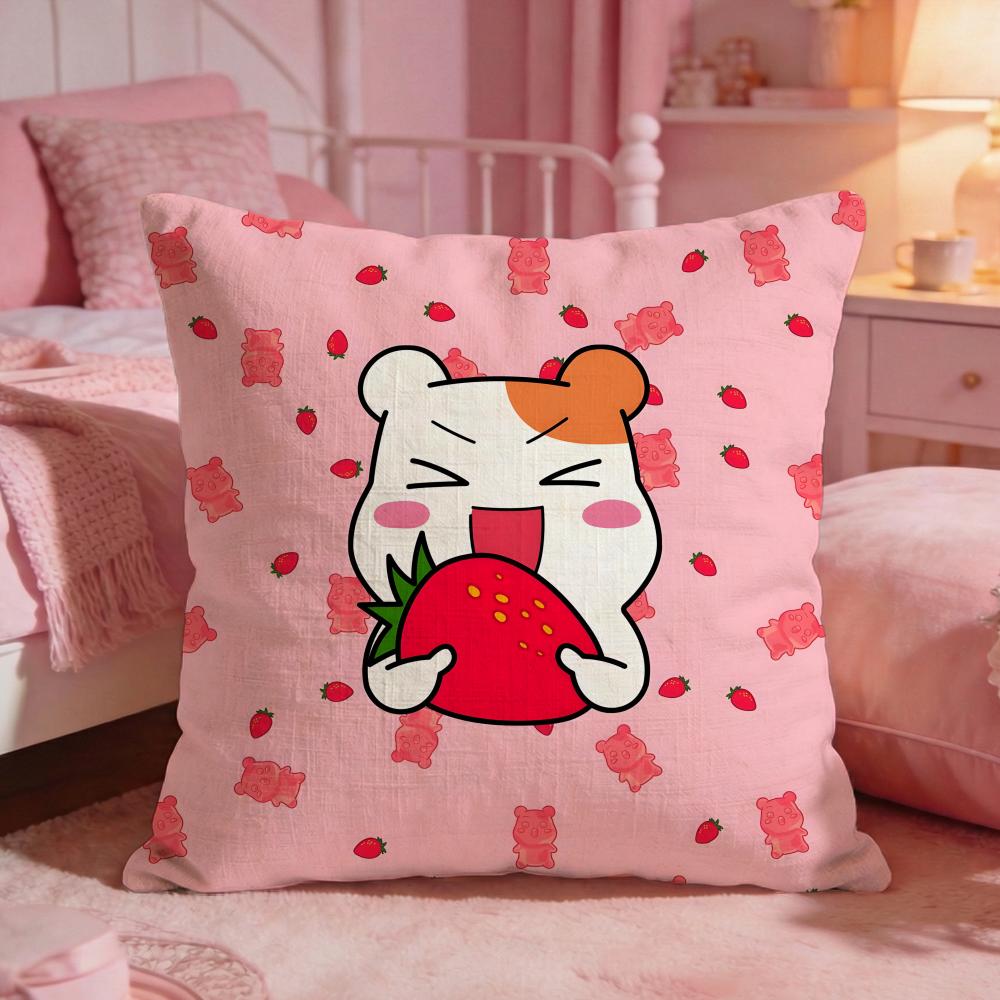 Oruchuban Ebichu Cushion Cover Premium Comfort Reversible Pillow Cove Two In One Design For Any Room Car Interior