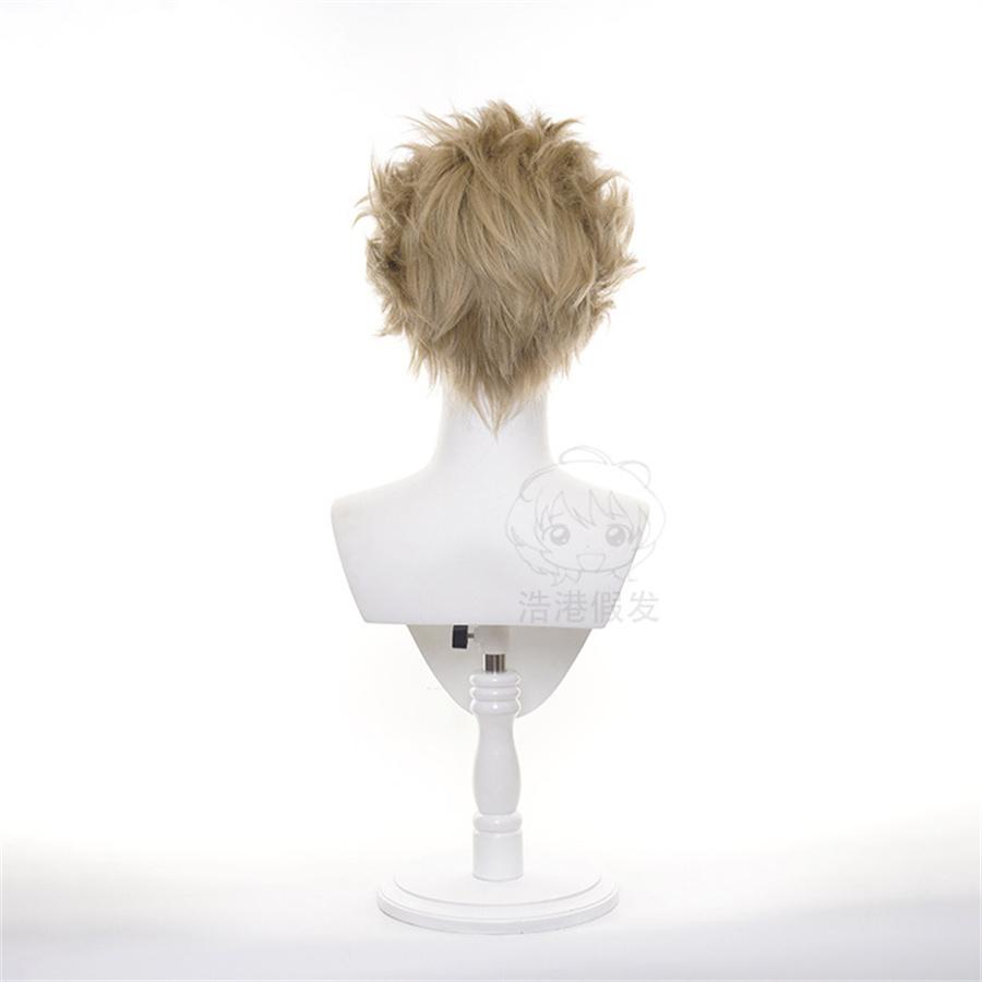 Cosplay Hawks Wig Costume Boku no Hero Academia Short Black Synthetic Hair Halloween Party Wigs