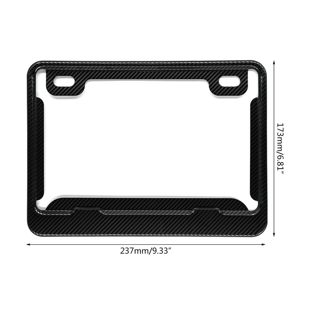 Carbon Fiber Texture Texture License Plate Frame Carbon Fiber Texture Texture Cloth Wrapped Holder Black Stainless Stee
