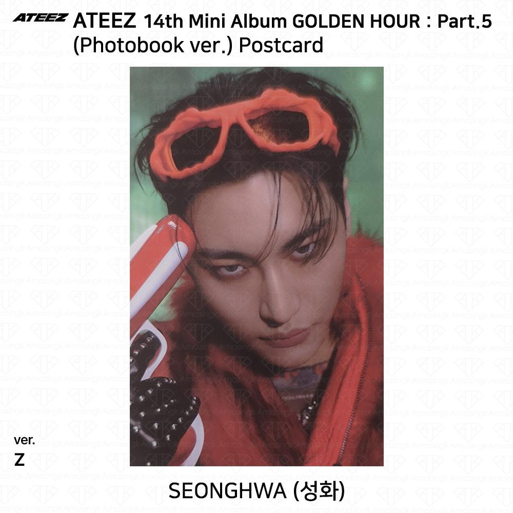 ATEEZ 14-й мини-альбом Golden Hour Часть 5 Фотобук версия. Фотокарточка Z ВЕРСИЯ