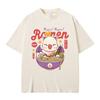 Game FINAL FANTASY XIV Merch T-shirt Funny Moogle Kupo Ramen Graphic T-shirts Men Women Casual Oversized Vintage Cotton T-shirts