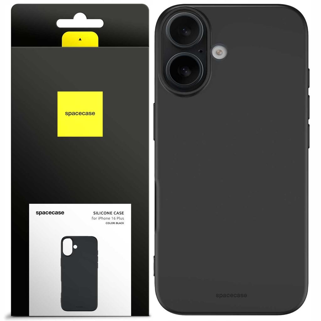 Sc Silicone Case Iphone 16 Plus Black
