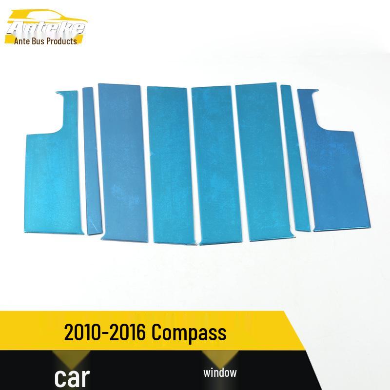 10-16 Compass Отделка окон автомобиля Нержавеющая сталь Защита от царапин Яркая полоса Аксессуар
