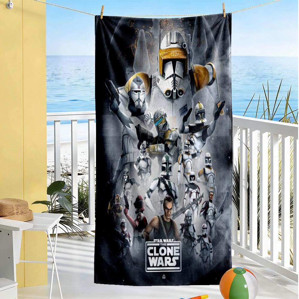 Star Wars Beach Towel Quick-Dry Soft Microfiber Comfortable Lightweight Portable for Swimming,Beach,Camping, Travel, Beach Accessories,Gym