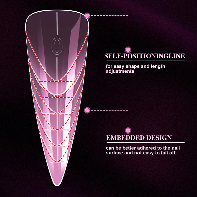 150 Pcs Dual Forms For Poly Nail Gel Soft Nail Forms Molds Acrylic Full Cover False Nail Tips Manicure Extension