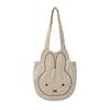 Miffy Totter Bag Kawai Large Capacity Fur Shopping Bag Stylish Fall Winter Multi-Purpose Shoulder Bag for Girls