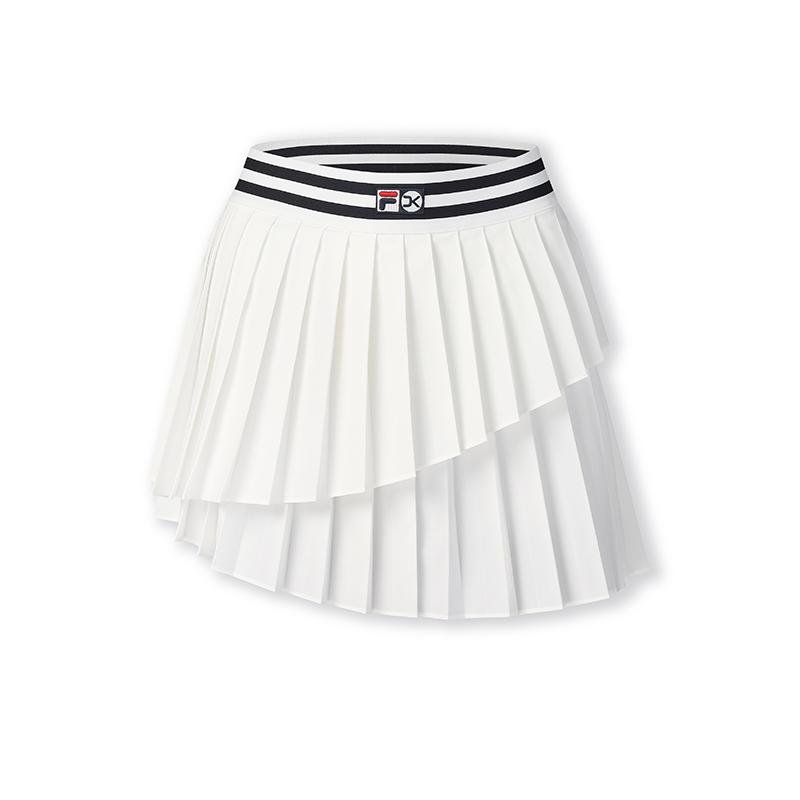 Новая повседневная короткая юбка FILA TENNIS женская цвет нефритовый белый A11W523322FWT