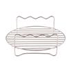 3 Skewer Air Fryer Rack Kits Stainless Steel Holder Double Layer Grill Baking Tray Replacement Barbecue Kitchen Tools