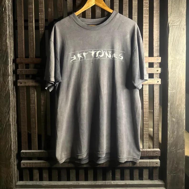 Deftones Kungfu 90s Band T-Shirt chacoal color shirt AN67704