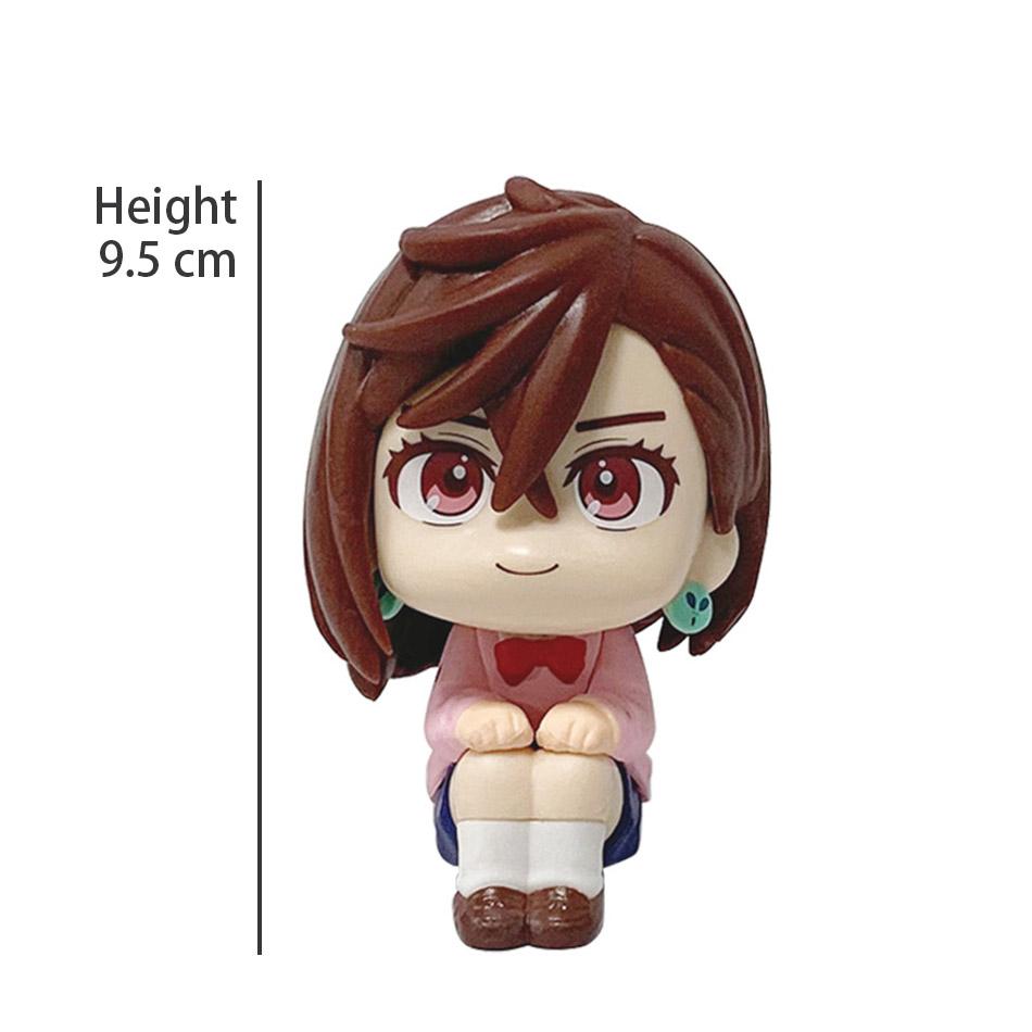 Набор для пары: Чиби Аясе Момо / Окарун с большой головой - Аниме-мерчендайз из Dandadan | Подвижная модель-фигурка, Игрушка, Подарок