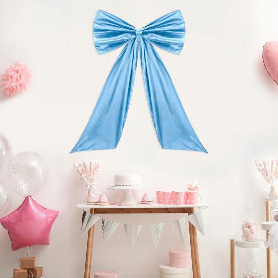 Большой атласный бант, украшение для дня рождения, декор для комнаты, гигантский настенный бант для детского душа, девичника, выпускного, свадьбы, девичника